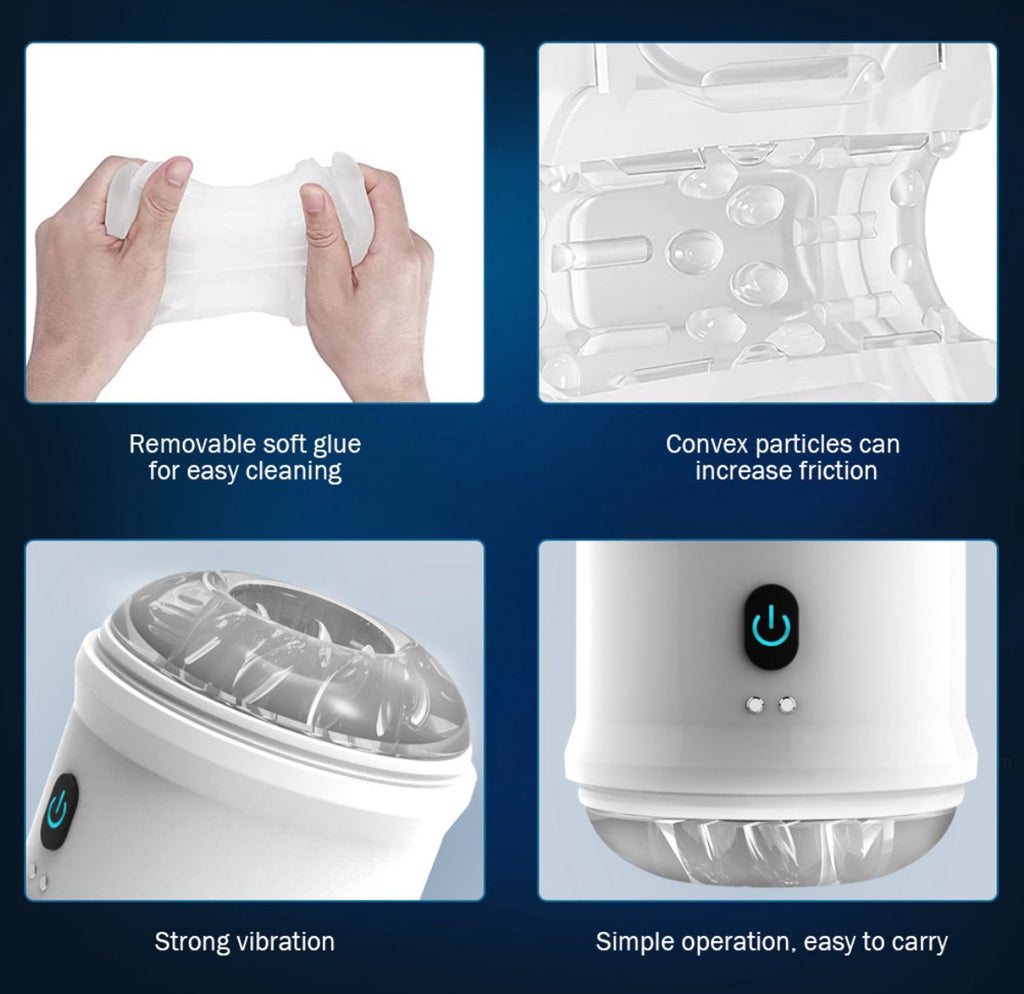 Sex Toys for Men - Sex Toys for Couples - Sex Games - Sex Toys - Men's Trainers - Masturbators - Fully Automatic Vibrating Penis Suction Trainer - Electric Penis Insertion Trainer