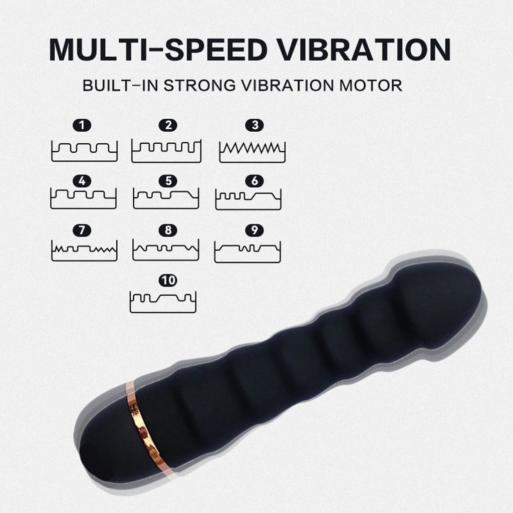Vibrator - Dildo | Sex Toys for Couples - Sex Toys for Women - Sex Games - Sex Toys - Female G-Spot Clitoral Vibrator - Sex Toys for Adults - AV Vibrator - Dildos - Female Masturbator (Black)