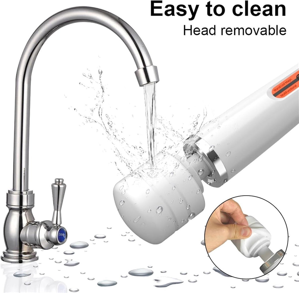 Vibrator - Dildo | Sex Toys for Couples - Sex Toys for Women - Sex Games - Sex Toys - Adult Sex Products - Powerful Vibrator, 10 Speeds, Nipple and Clitoris Stimulation - Electric Plug-In Massager (White)