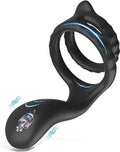 Vibrating Cock Ring - Silicone Penis Ring - Sex Toys for Couples - Sex Toys for Men and Couples - Silicone Penis Ring and Ball Stretcher Sex Toys for Men Self-Jerking Off