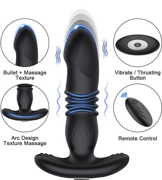 Sex toys for women - Sex toys for couples - Sex games - Retractable anal plug - Vibrating - Wearable - Unisex vibrator - Sex toys for adults - Remote control