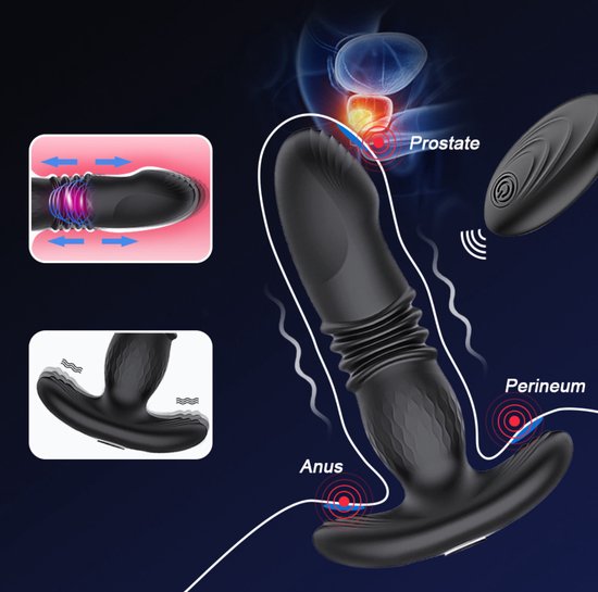Sex toys for women - Sex toys for couples - Sex games - Retractable anal plug - Vibrating - Wearable - Unisex vibrator - Sex toys for adults - Remote control