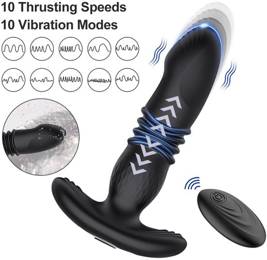 Sex toys for women - Sex toys for couples - Sex games - Retractable anal plug - Vibrating - Wearable - Unisex vibrator - Sex toys for adults - Remote control