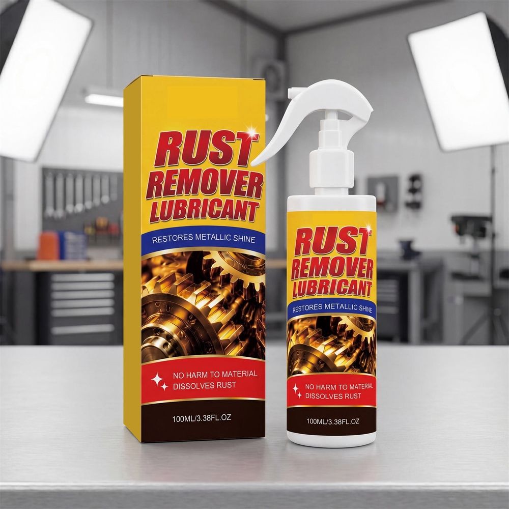 Rust Remover & Anti-Rust Lubricant Spray, Professional Heavy Duty Multi-Purpose Penetrating Oil & Corrosion Inhibitor for Car, Bike, Seized Bolts