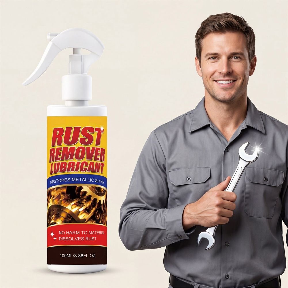Rust Remover & Anti-Rust Lubricant Spray, Professional Heavy Duty Multi-Purpose Penetrating Oil & Corrosion Inhibitor for Car, Bike, Seized Bolts
