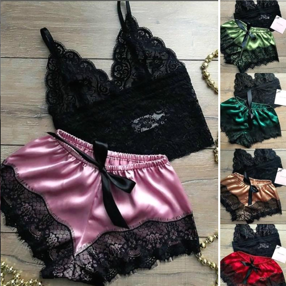 Stylish Strap Sexy Costume Transparent Sexy Pajamas for Women Girls Dark Green Dark green XL