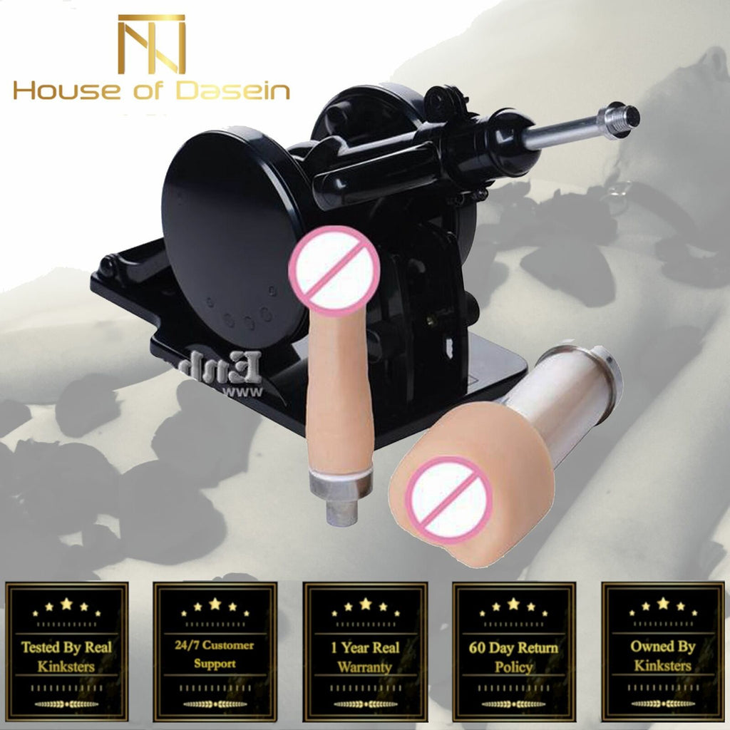 House Of Dasein Robo Fuk Unisex Sex Machine Masturbation Pussy Dildo Vibrators - Black