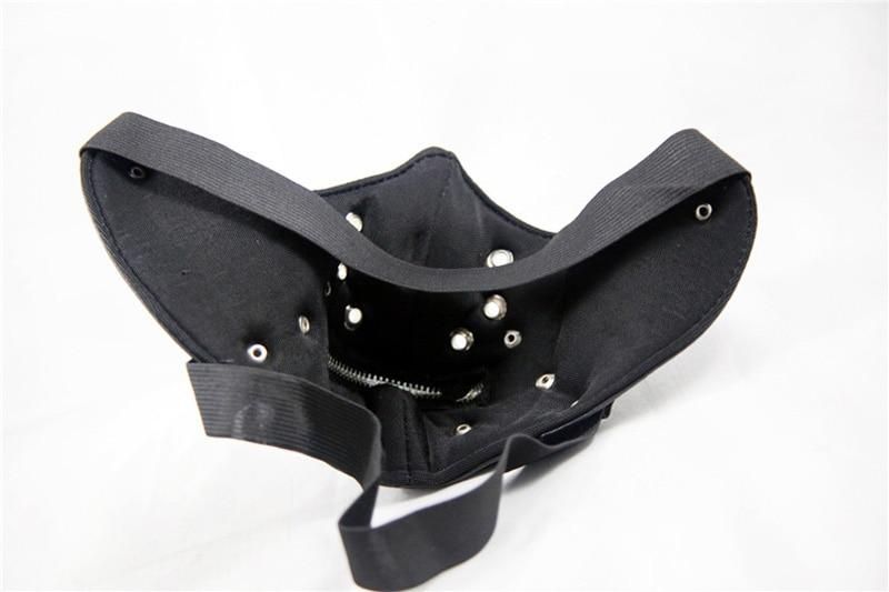 House Of Dasein Bdsm Humiliation Play Long Nose Mask Bondage Gear Sex Toys For Couples - Black