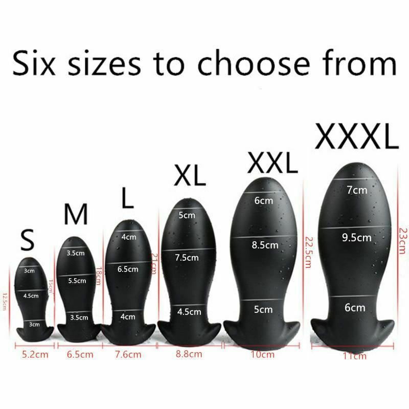 House Of Dasein Silicone Big Butt Plug Gold Or Black Anal Sex Toys - Gold - Xxxl