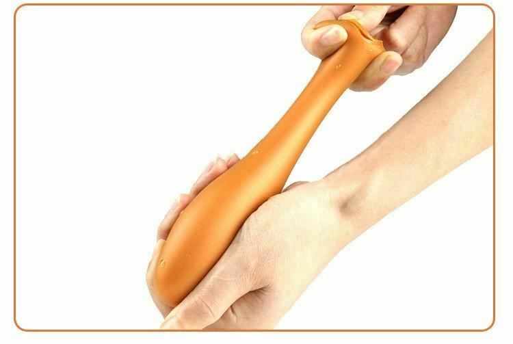 House Of Dasein Silicone Big Butt Plug Gold Or Black Anal Sex Toys - Gold - Xxxl