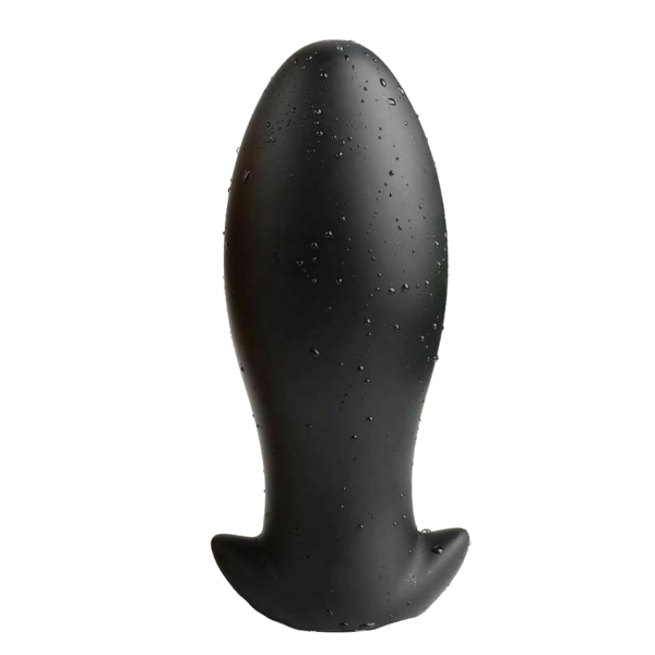 House Of Dasein Silicone Big Butt Plug Gold Or Black Anal Sex Toys - Black - Xxl