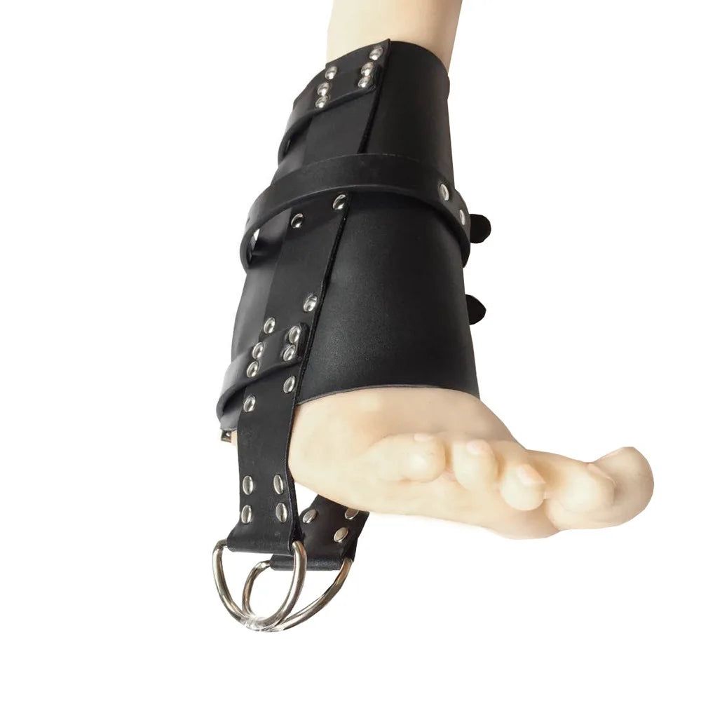 House Of Dasein Leather Bdsm Bobdage Set Hang Foot Harness Restraints Adult Games Suspension Sm Sex Toys For Couples Women - Ankle Cuffs