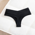 Sexy Cross Bikini Bottoms Thong For Women - Black - L