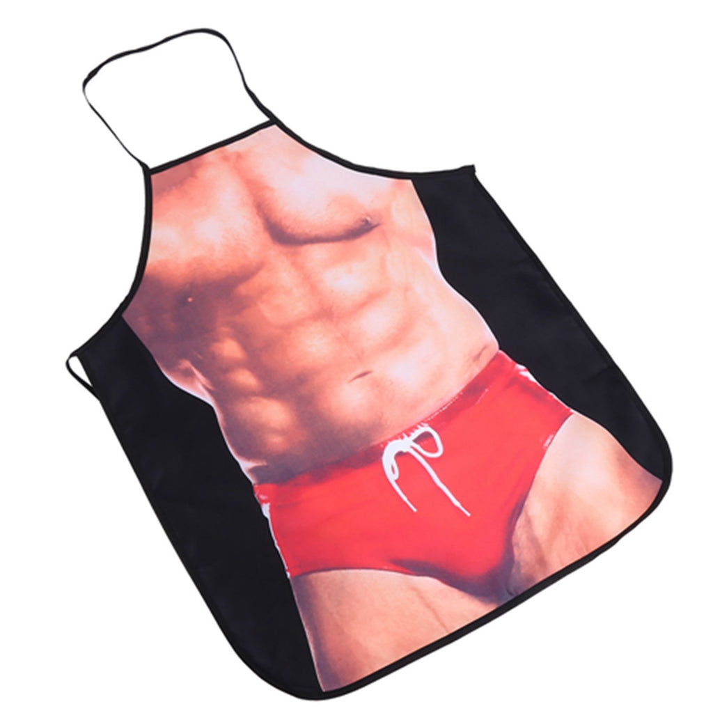 3D Funny Cooking Apron Sexy Man Woman Apron Waterproof Apron (Sexy Man)