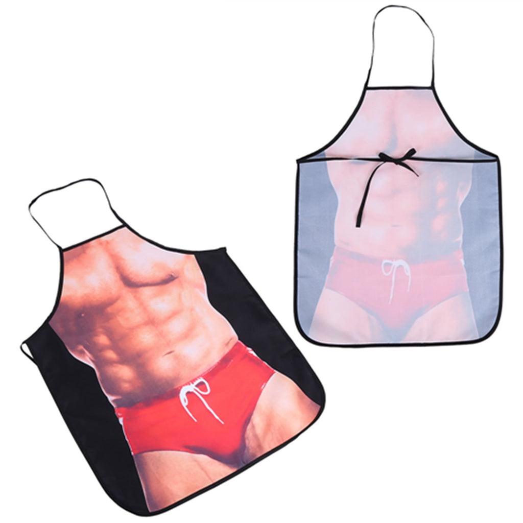 3D Funny Cooking Apron Sexy Man Woman Apron Waterproof Apron (Sexy Man)