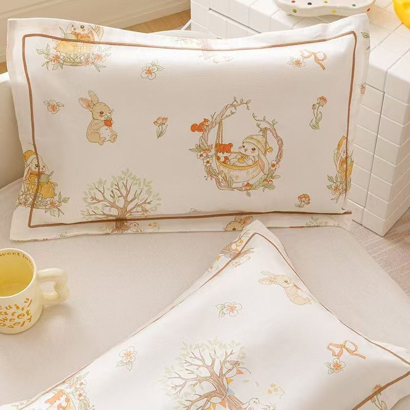 Bee mi'er Cotton Pillowcase 30x50 Long Staple Naughty bunny jxx 40*60 (single without core)