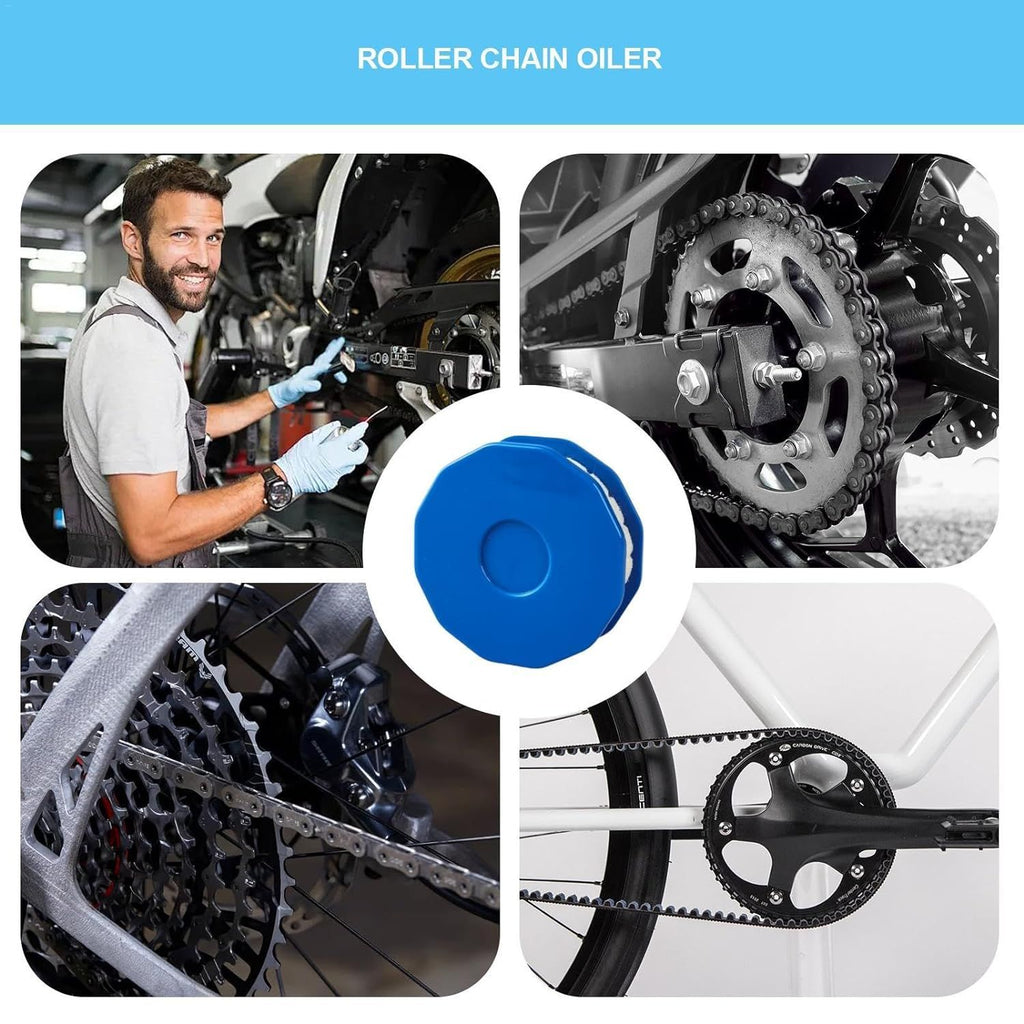 Cleaning Tools,Bike Lubricant Roller for Noiseless Rides, Bike Roller Oiler, Smooth-Rolling Oiler Accessory,Bike Chain Oiler
